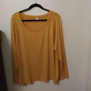 Old Navy Long Sleeve Yellow Shirt XL